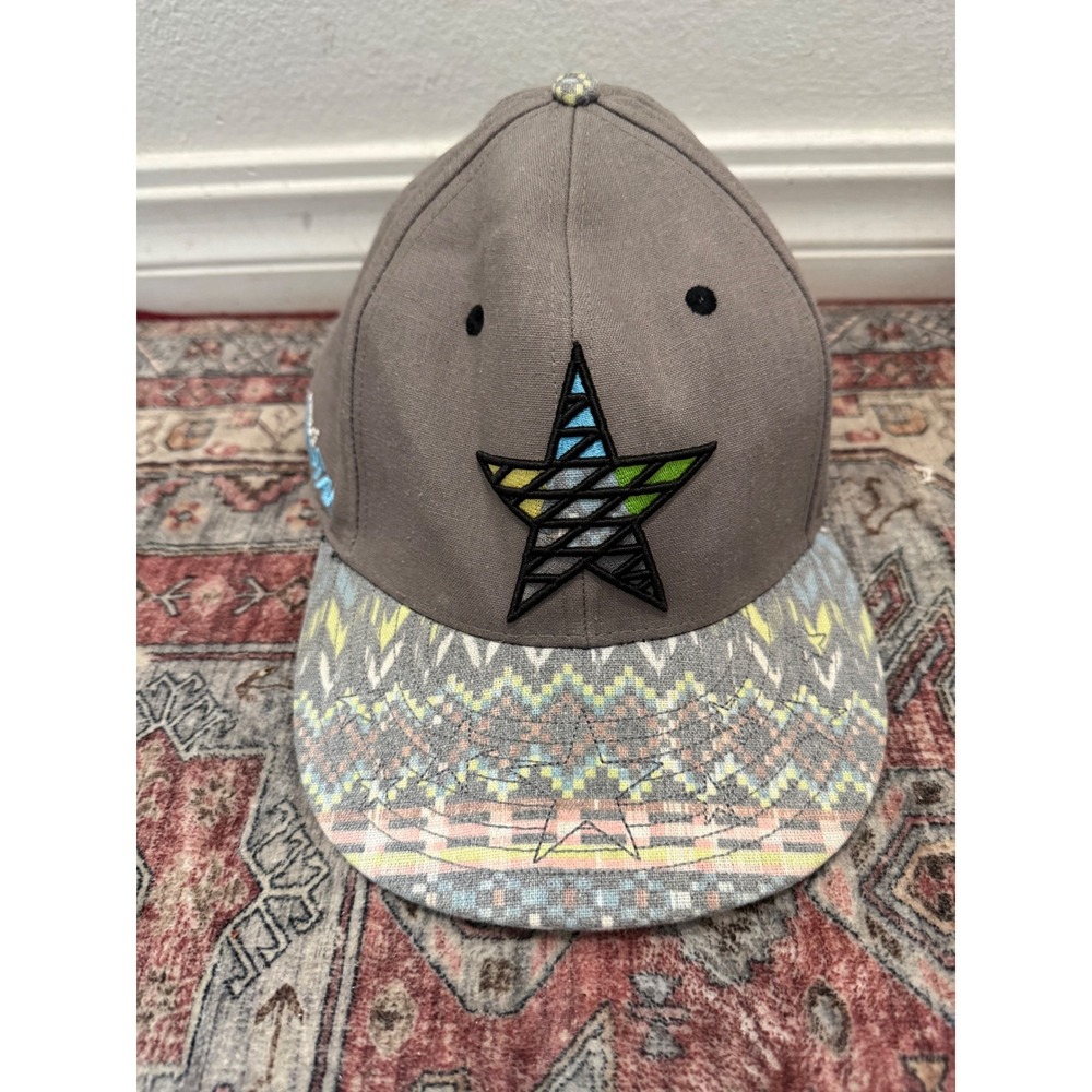 Grassroots California Sensi Star Snapback Hat Grey Geometric Star Men S/M